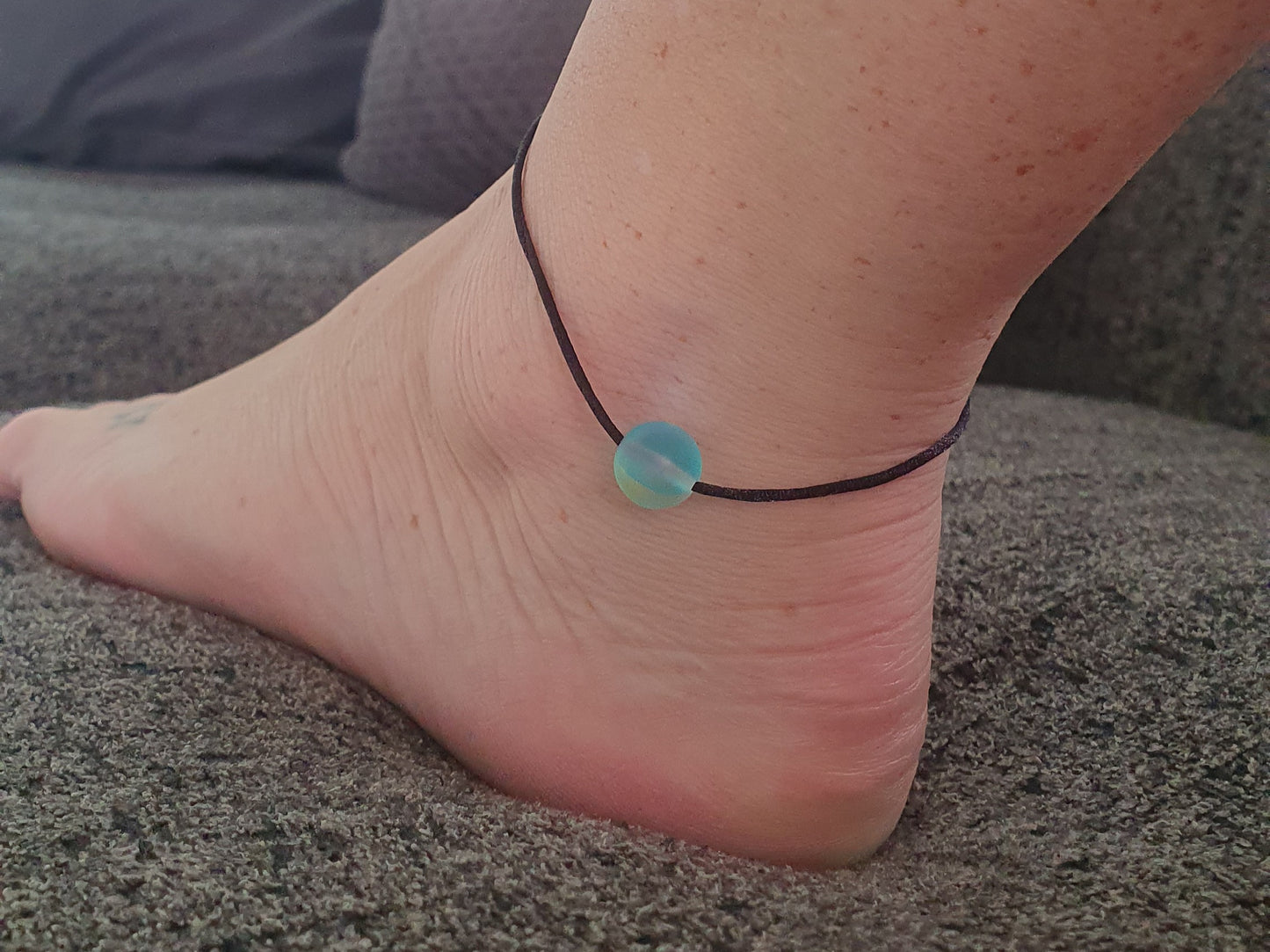 Aura Quartz Cord Anklet