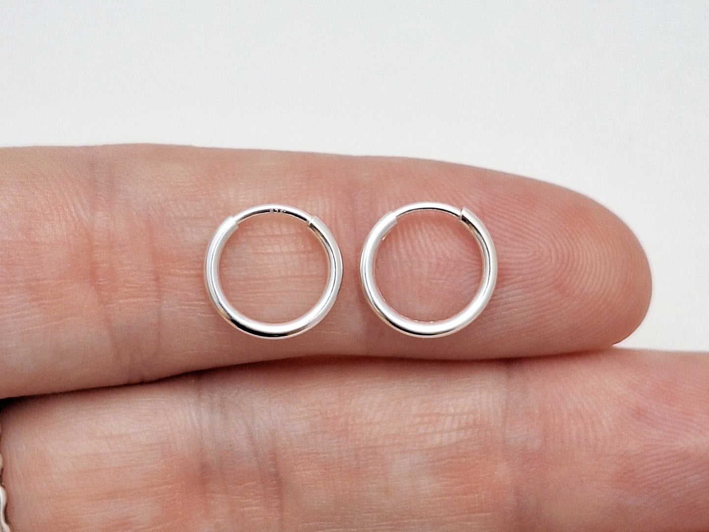 Sterling Silver Endless Huggie Hoops