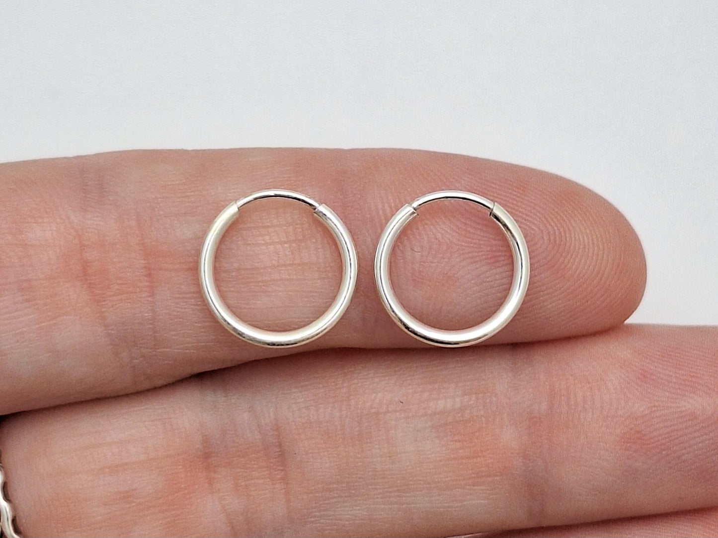 Sterling Silver Endless Huggie Hoops