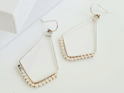 Dotted Diamond Earrings