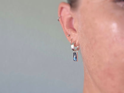 Baguette Kyanite Bar Hoops