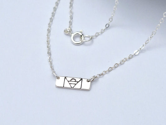 Antigua Flag Bar Necklace
