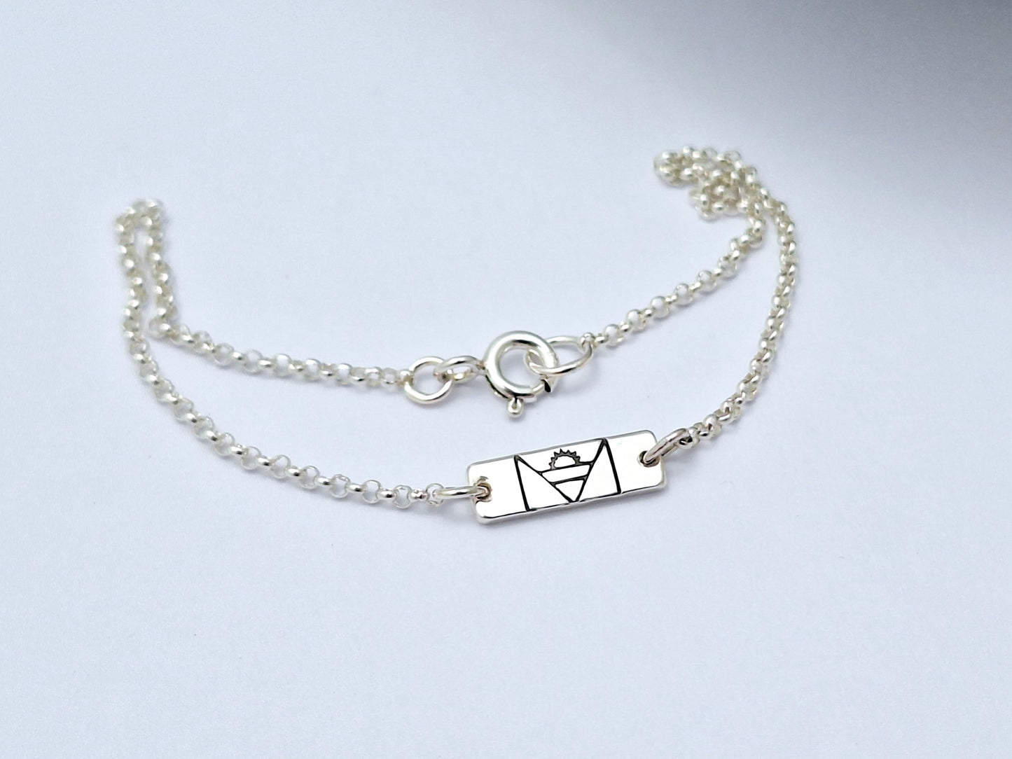 Antigua Flag Chain Bracelet