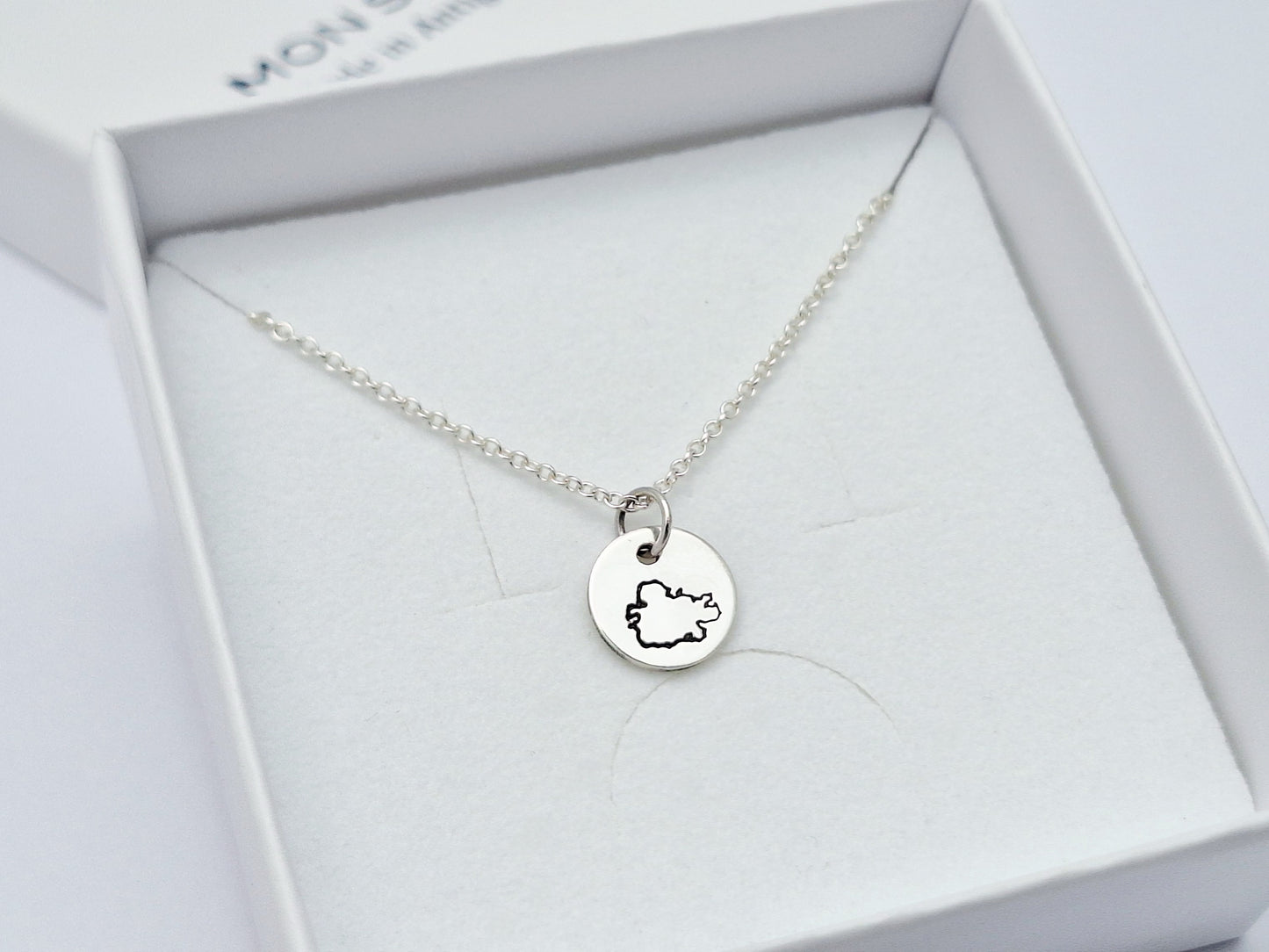 Antigua Map Necklace