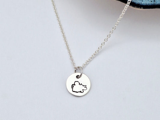 Antigua Map Necklace