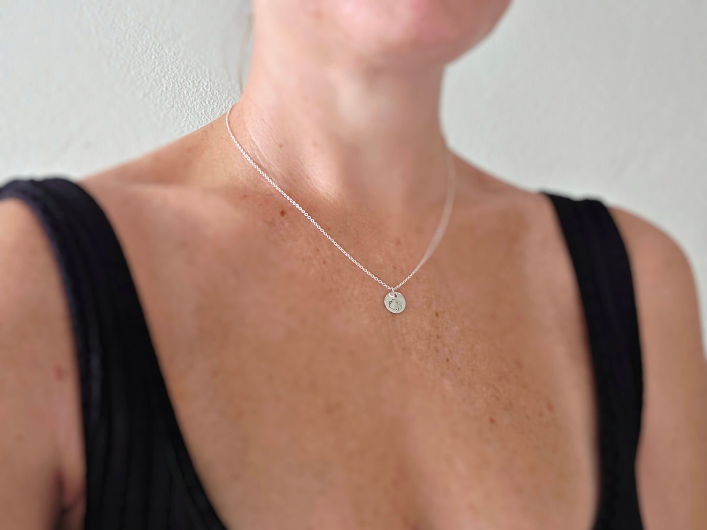 Antigua Map Necklace