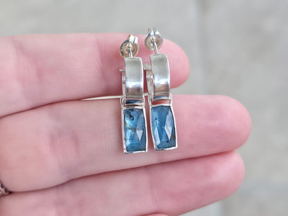 Baguette Kyanite Bar Hoops