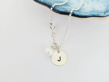 Initial Charm Chain Bracelet