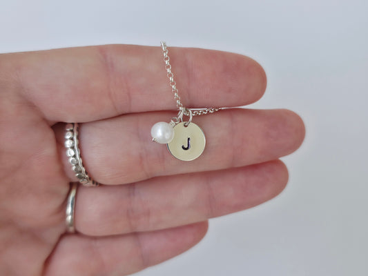 Initial Charm Chain Bracelet