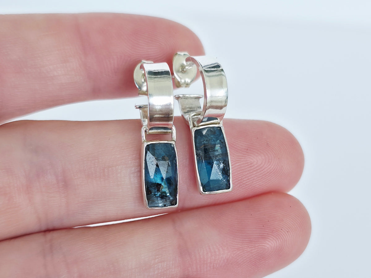 Baguette Kyanite Bar Hoops